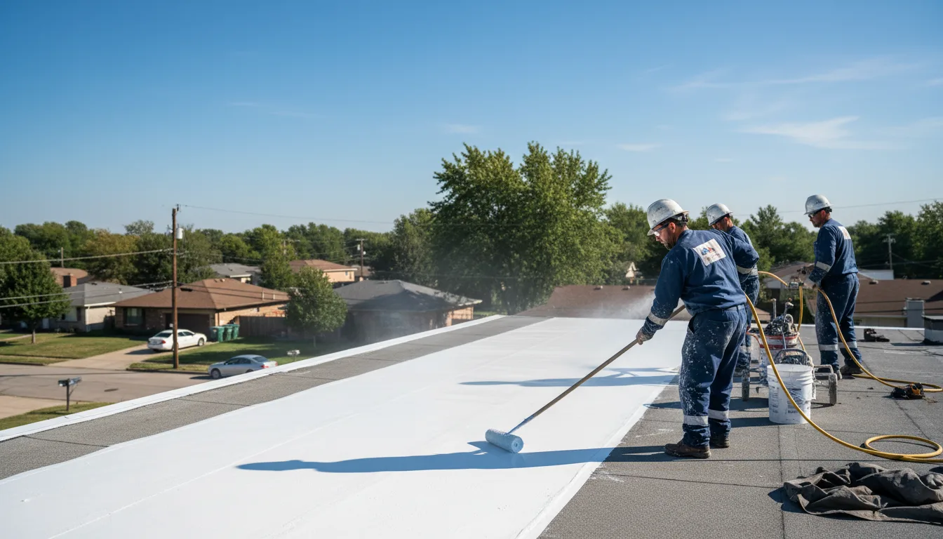 Commercial roof coating in Moran, MI near me